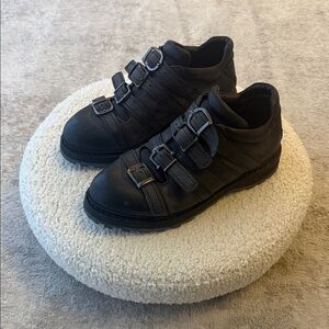 Dolce & Gabbana Men's Black Triple Buckle Boots